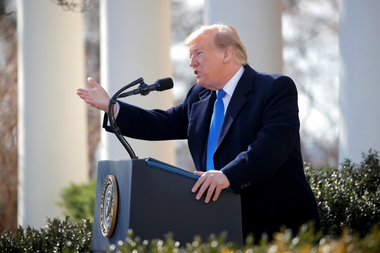 Image: U.S.  President Trump declares national emergency while speaking about southern border security at the White House in Washington