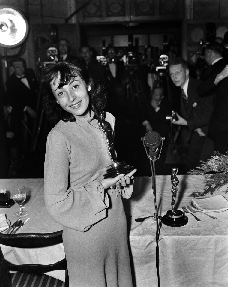 Luise Rainer at the 1938 Oscars