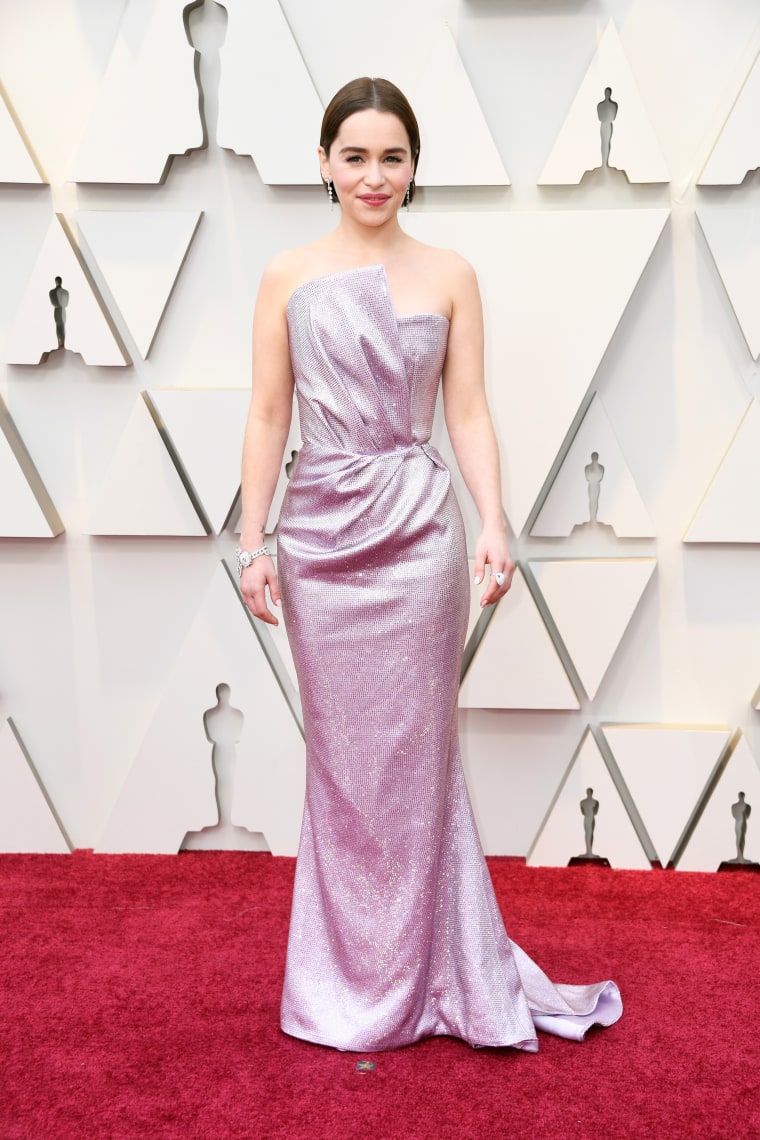 Emilia Clarke Oscars red carpet