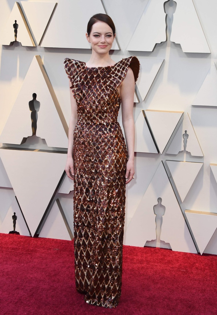 Emma Stone Oscars red carpet 2019