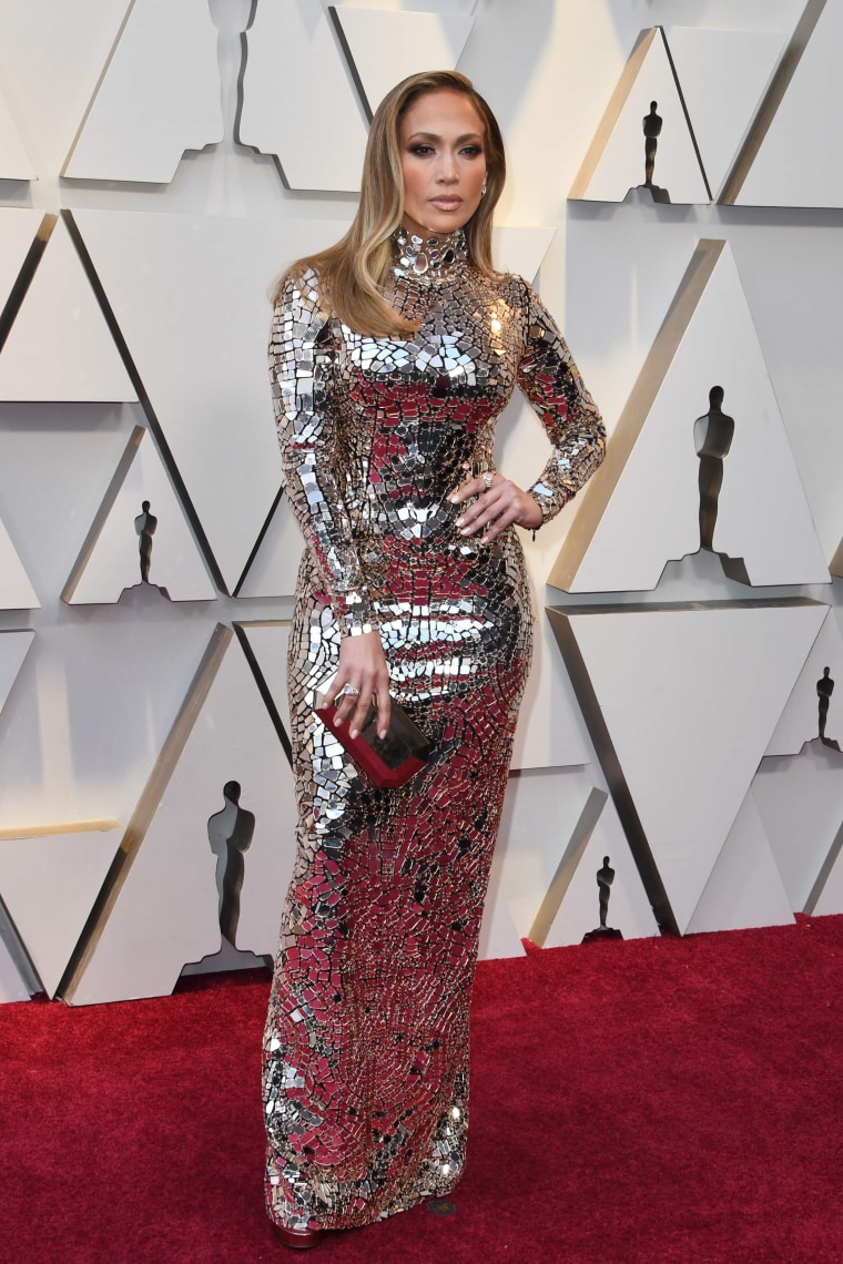 Jennifer Lopez Oscars red carpet 2019