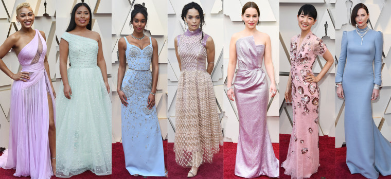 Oscars red carpet 2019 pastel trend