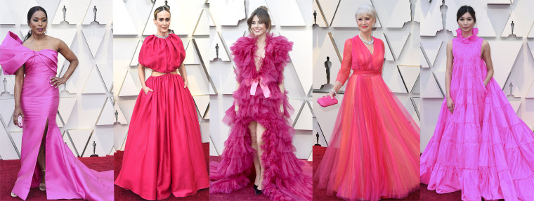 Pink Dresses at the Oscars 2019