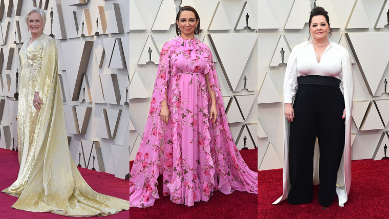 Oscars red carpet capes