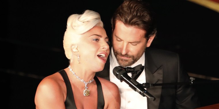 Lady Gaga and Bradley Cooper perform at the Oscars