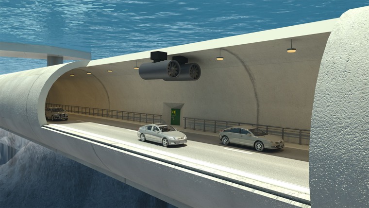 The proposed "floating tunnel" would be the first of its kind.