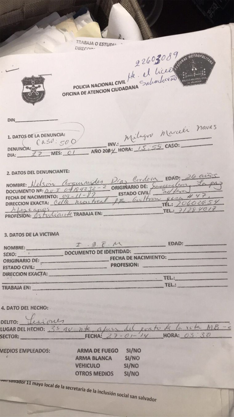 Image: Police Report
