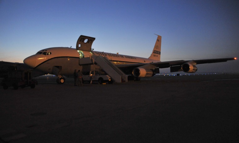 Image: An OC-135B Observation Aircraft from the 45th Reconnaissance Squadron at Joint Base Andrews in Maryland.