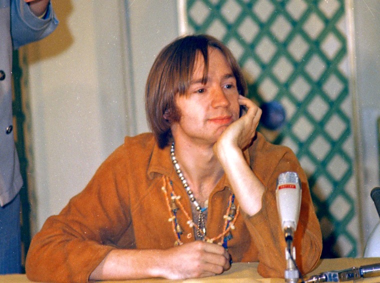 Peter Tork at a news conference at the Warwick Hotel in New York on July 6, 1967.