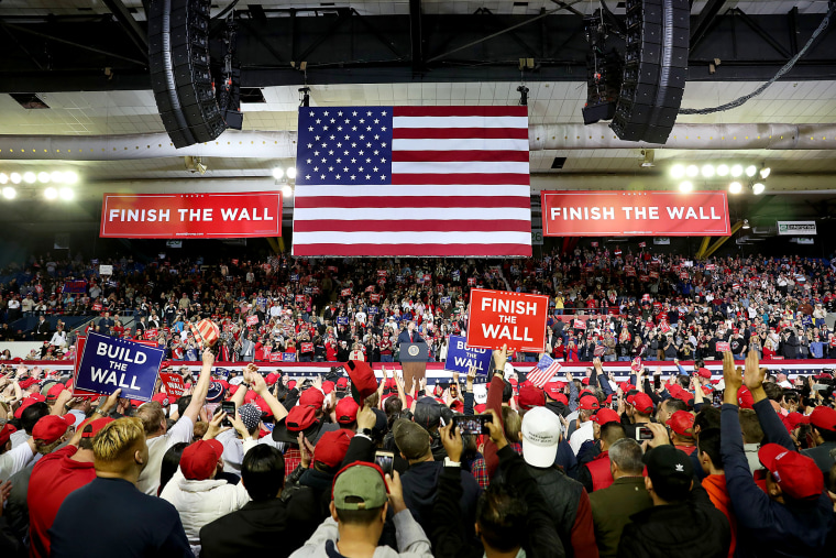 Image: President Donald Trump speaks at a rally in El Paso on Feb. 11, 2019.