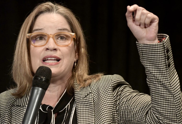 San Juan Mayor Carmen Yulin Cruz Soto at a panel about Hurricane Maria at the annual Latino Political Summit in San Juan on Jan. 14.