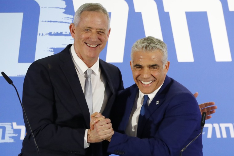 Image: Benny Gantz and Yair Lapid