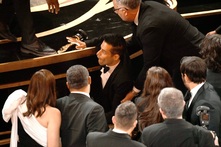 Rami Malek slipped after Oscars win