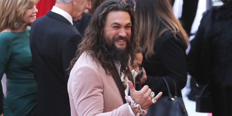Jason Momoa and his scrunchie
