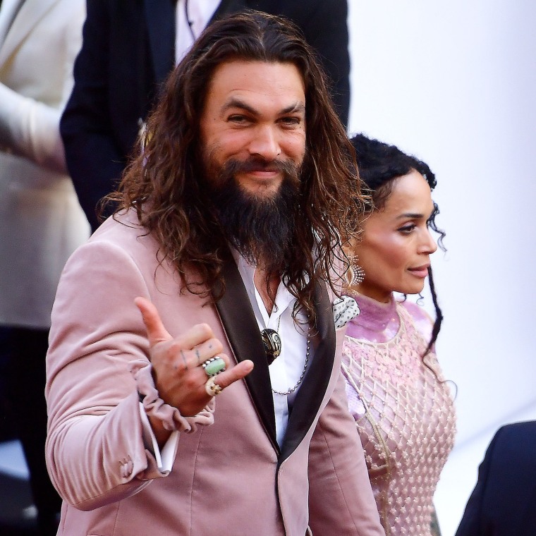 Jason Momoa and his scrunchie