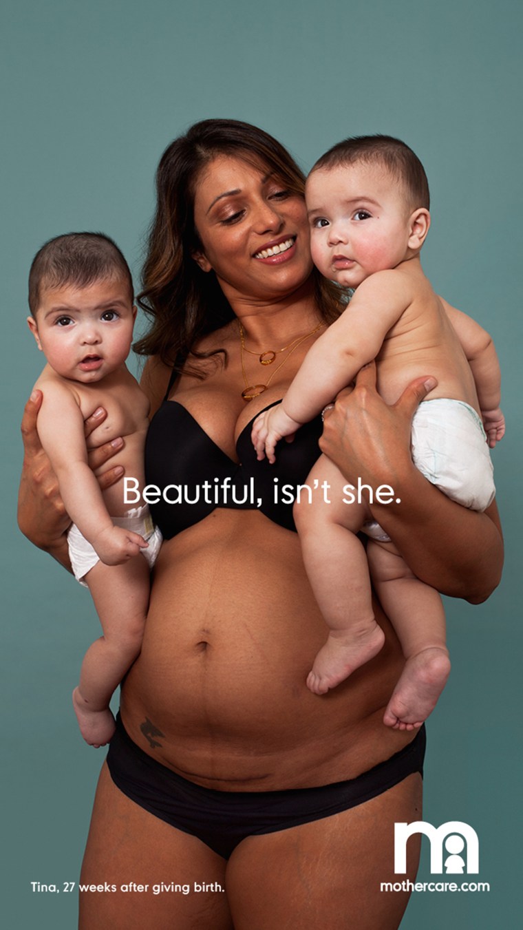 Just 27 weeks after giving birth, Tina agreed to be a part of Body Proud Moms because she felt like she never saw models who looked like her. 