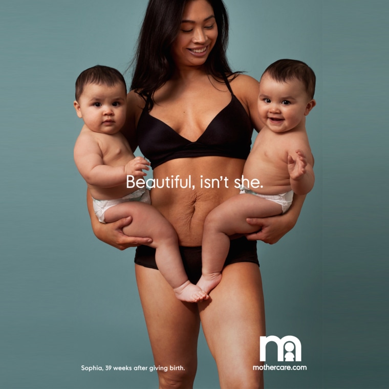 British company mothercare uses real post-baby women in ads