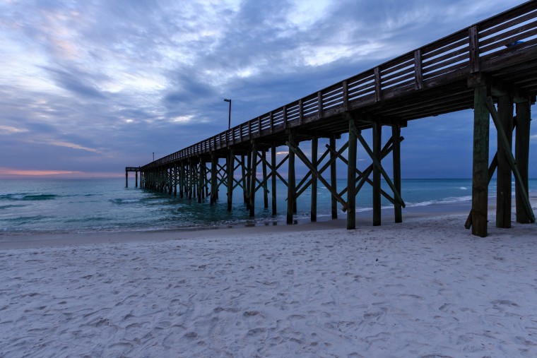 Pier Over Sea Against Sky