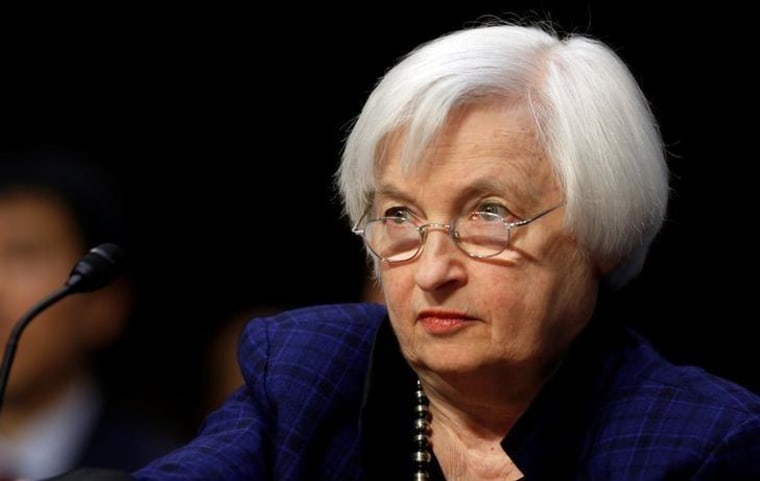 U.S. Federal Reserve Board chair Yellen testifies before a Congressional Joint Economic hearing on Capitol Hill in Washington