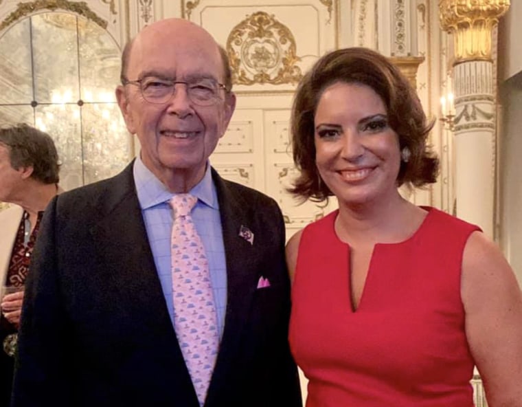 Image: Secretary of Commerce Wilbur Ross and Nicole DiCocco at the "Country Comes to Mar-a-Lago" gala.