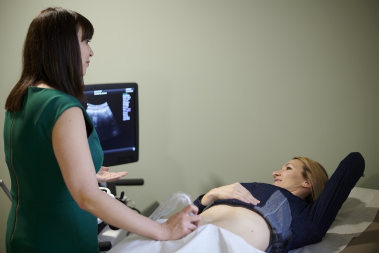Image: Dr. Emily Goulet gives a patient a sonogram at her office in Dallas