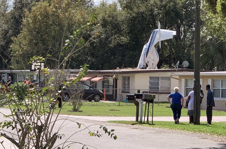 Image: A plane crashed into a home in Winter Haven, Florida, on Feb. 23, 2019.