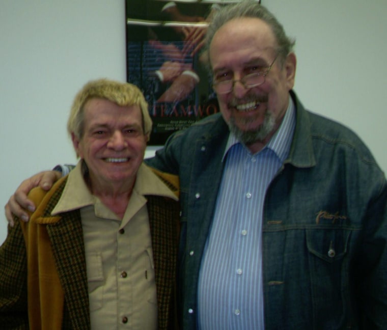 Dennis Day, left, and his husband, Ernie Caswell.