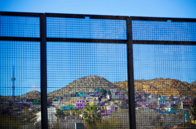 Image: The city of Ciudad Juarez in Mexico seen through the border fence from El Paso, Texas, on Feb. 23, 2019.