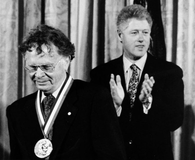 Image: Prof Wallace Broecker, Bill Clinton