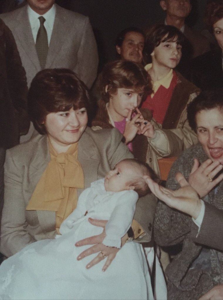 Rosetta Cristarella pictured holding daughter Maria-Laura DiGiovanna