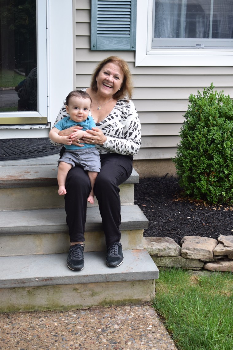 Marta Riso de Lovera with her grandson, Joey.