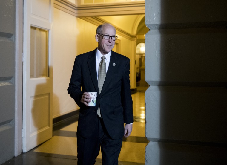 Image: Chairman of the House Energy and Commerce Committee Rep. Greg Walden arrives for a meeting at the Capitol on March 21, 2017.
