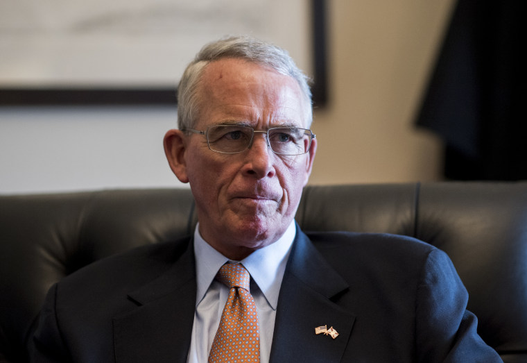 Image: Rep. Francis Rooney, R-Fla., speaks during an interview on Capitol Hill on April 25, 2017.