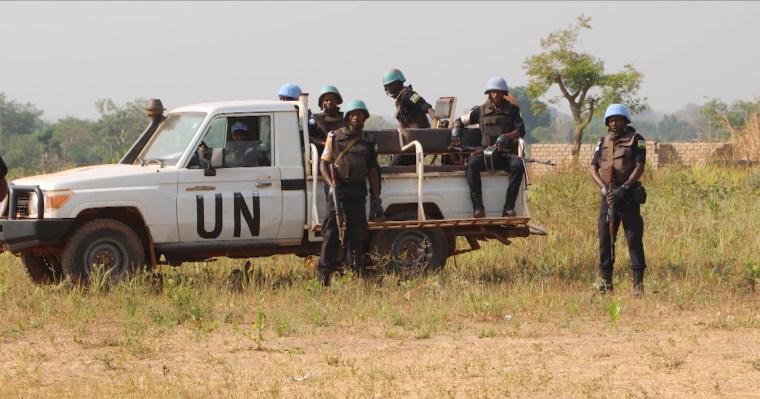 Image: Peacekeepers with MINUSCA