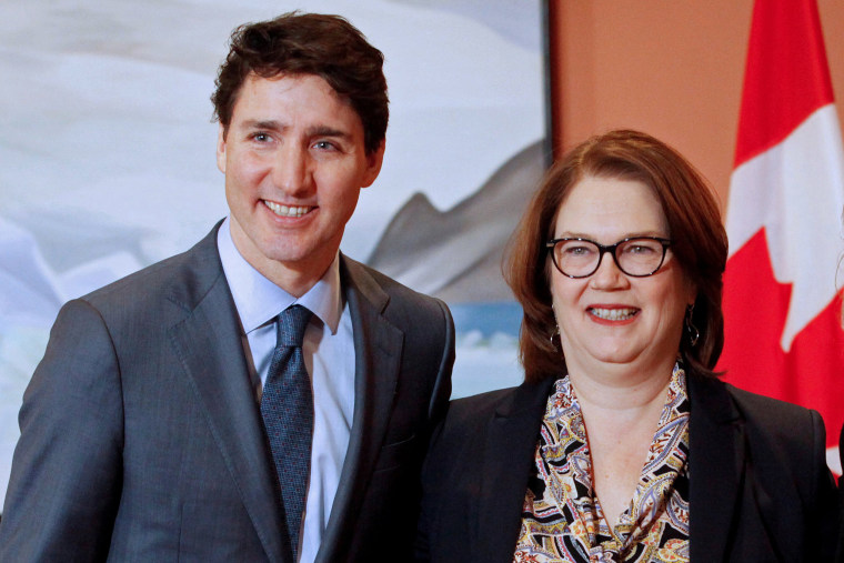Image: Justin Trudeau and Jane Philpott on Jan. 14