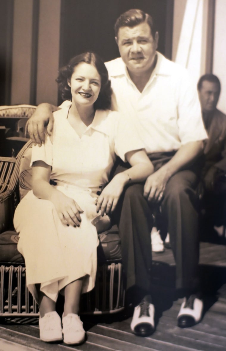 Image: Julia Ruth Stevens sits with her father, Babe Ruth.