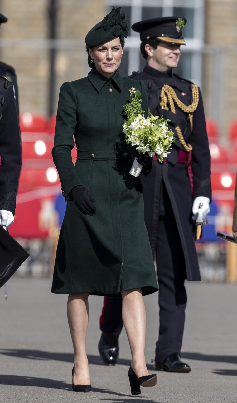 The Duke And Duchess Of Cambridge Attend The Irish Guards St Patrick's Day Parade