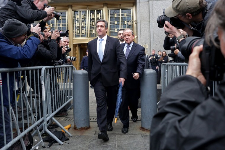 Image: Michael Cohen leaves Federal Court after his hearing at the United States District Court Southern District of New York