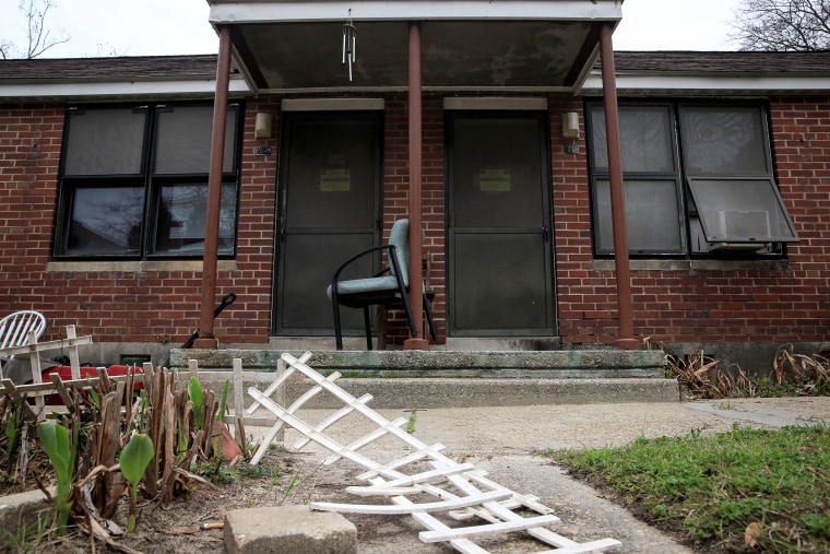 The Allen Benedict Court public housing complex near downtown Columbia, South Carolina.