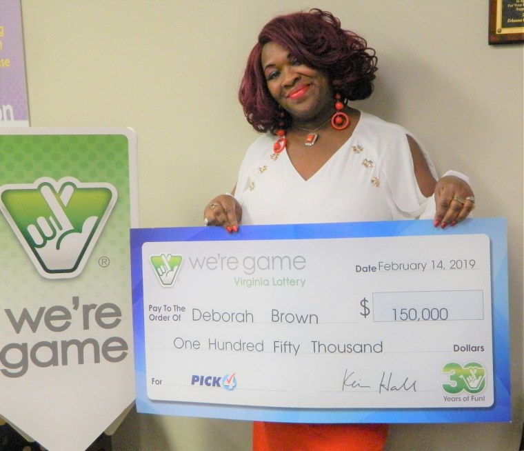 Image: Deborah Brown won the Pick 4 Lottery prize of $150,000 in February 2019.