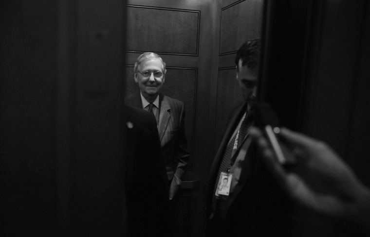 Mitch McConnell at the Capitol in 2015.