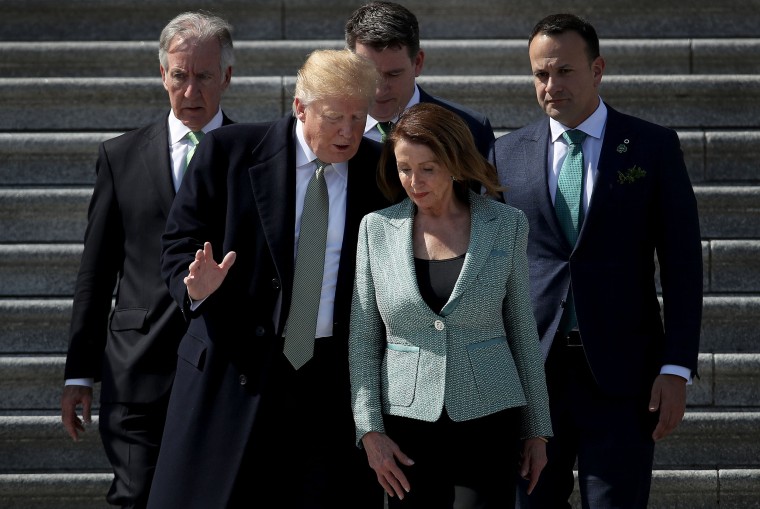 Image: Speaker Nancy Pelosi Holds A Departure Ceremony For Irish Taoiseach Leo Varadkar Following The Friends Of Ireland Luncheon