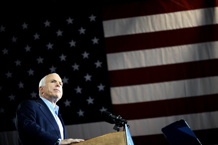 Image: Sen. John McCain in 2008