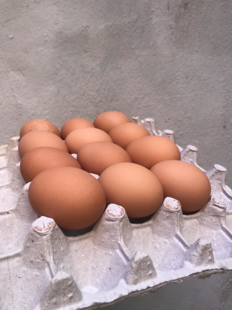 Try placing eggs sideways in the carton to ensure beautiful deviled eggs.