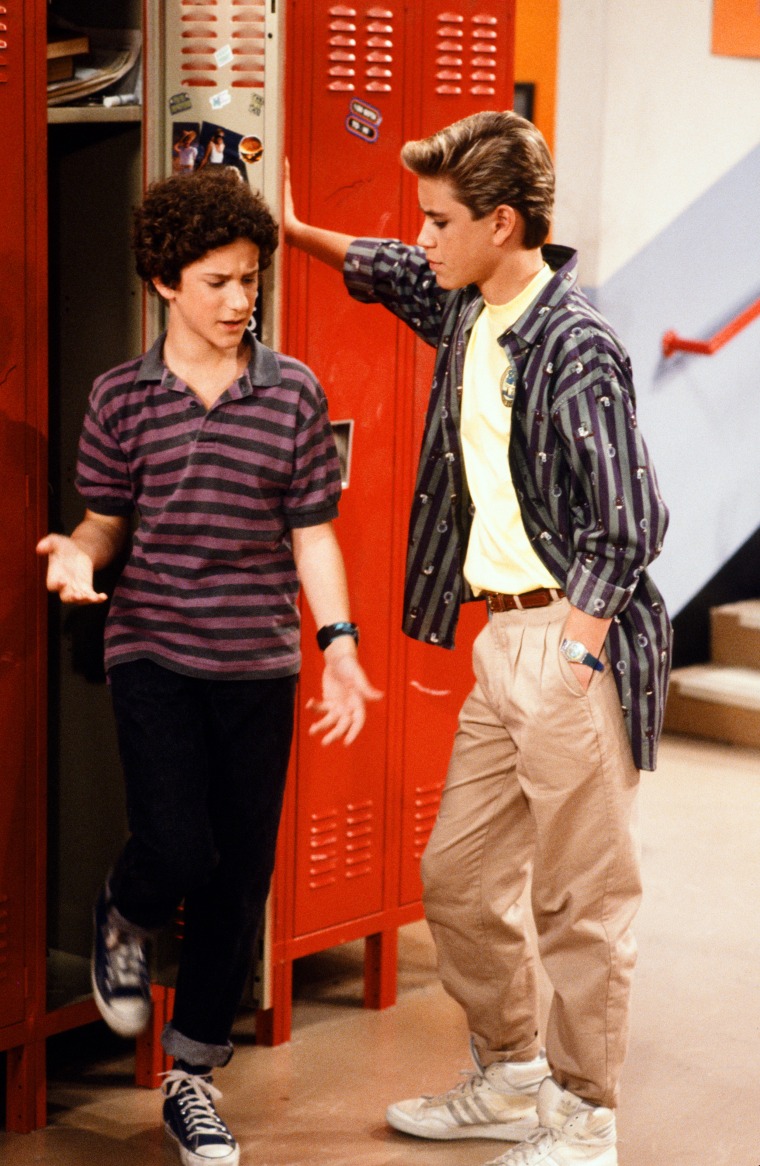 Mark-Paul Gosselaar and Dustin Diamond on "Saved by the Bell"