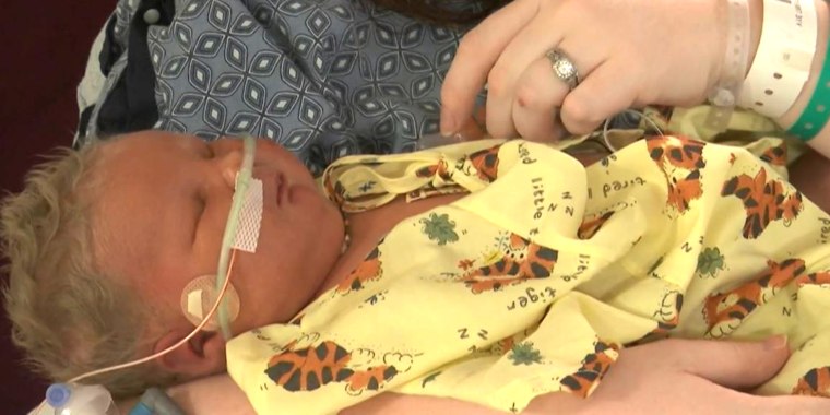 Woman welcomes 15-pound baby