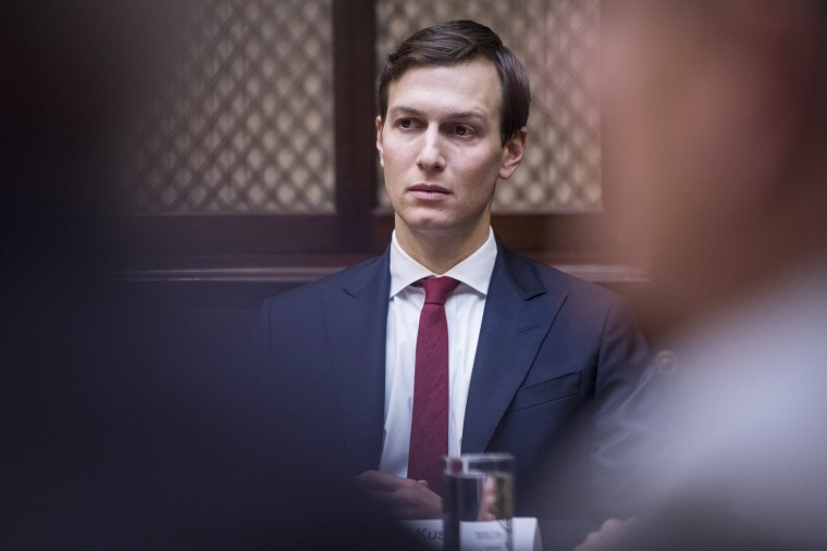 Image: Jared Kushner, senior adviser to President Donald Trump, listens during a meeting with small business leaders at the White House