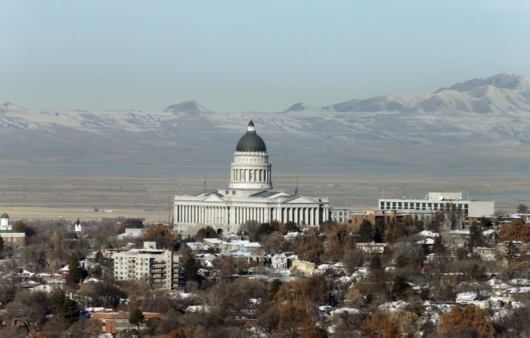 The Utah State Capitol in Salt Lake City.