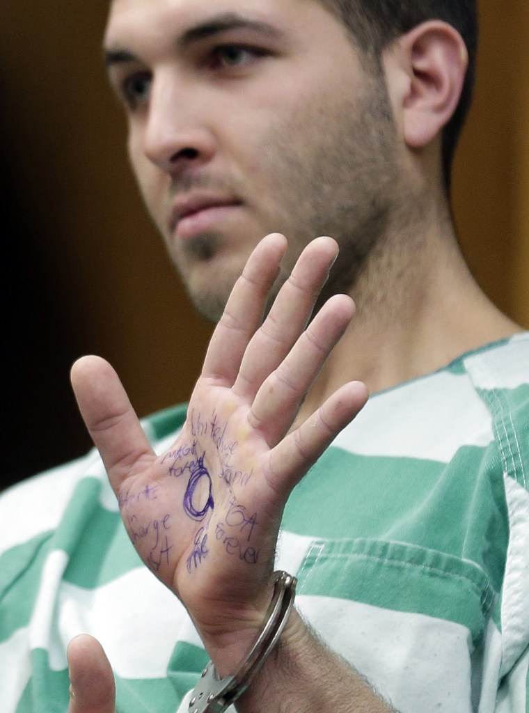 Suspect in NYC Mafia boss killing has proTrump slogans written on hand