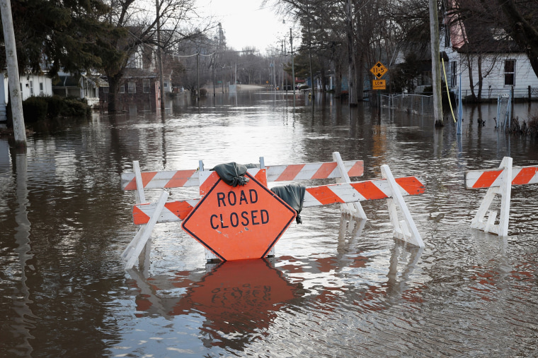 Image: After Heavy Snows, Midwest Rivers Flood Their Banks